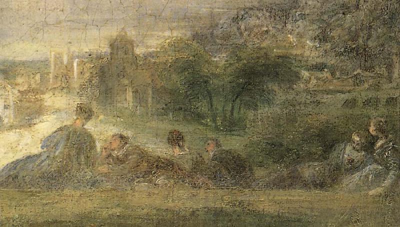 Jean-Antoine Watteau Details of The Music-Party china oil painting image